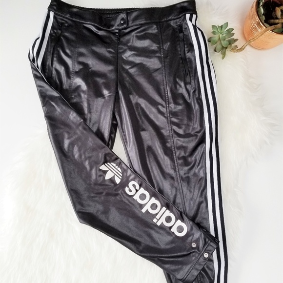 adidas wet look tracksuit